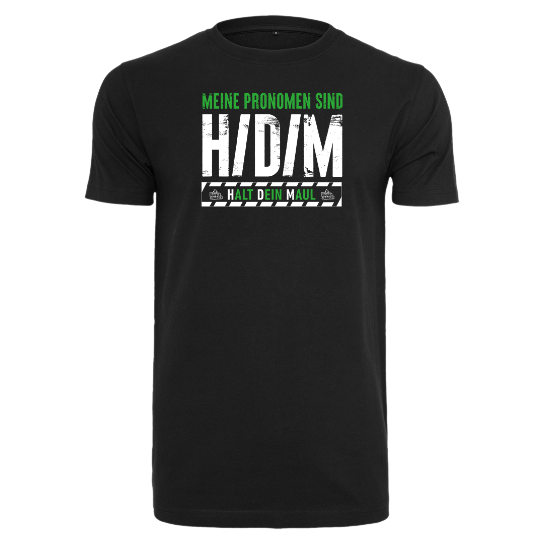Der Macker mit dem Bagger - T-Shirt Meine Pronomen sind [schwarz/grün]
